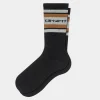 Carhartt WIP Connors Socks Black / Grey Heather / Hamilton Brown Shop