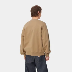 Carhartt WIP Cross Screw Sweat Peanut / White Cheap