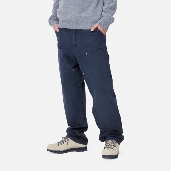 Carhartt WIP Double Knee Pant Air Force Blue Cheap