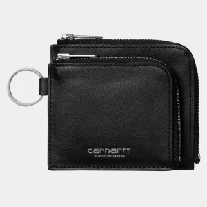 Carhartt WIP Double Vegas Zip Wallet Black / Silver Outlet