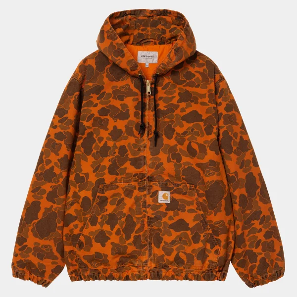 Carhartt WIP Duck Active Jacket Camo Duck, Green / Turmeric Clearance