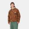 Carhartt WIP Duck Detroit Jacket Camo Duck, Green / Turmeric Flash Sale