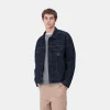 Carhartt WIP Duck Helston Jacket Camo Duck, Blue Shop