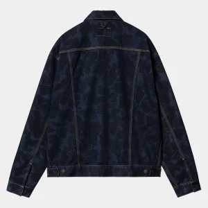 Carhartt WIP Duck Helston Jacket Camo Duck, Blue Shop