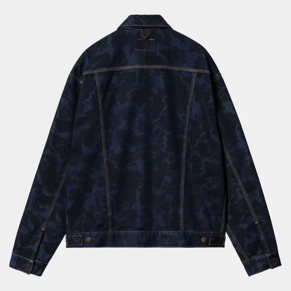 Carhartt WIP Duck Helston Jacket Camo Duck, Blue Shop