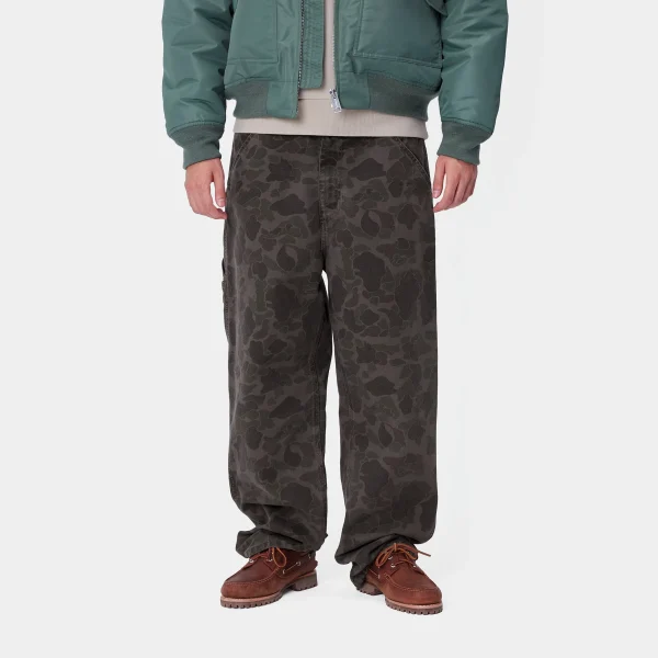 Carhartt WIP Duck Single Knee Pant Camo Duck, Green / Graphite Clearance