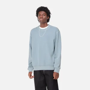 Carhartt WIP Duster Script Sweat Misty Sky Sale