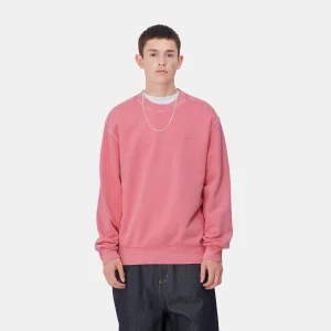 Carhartt WIP Duster Script Sweat Charm Pink Clearance