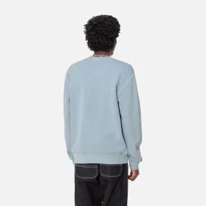 Carhartt WIP Duster Script Sweat Misty Sky Sale