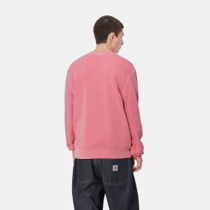 Carhartt WIP Duster Script Sweat Charm Pink Clearance