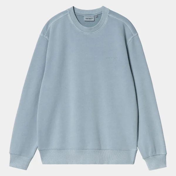 Carhartt WIP Duster Script Sweat Misty Sky Sale