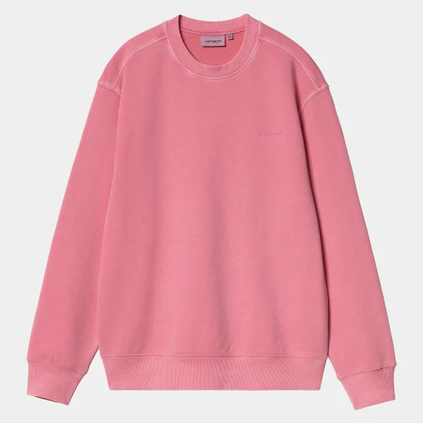 Carhartt WIP Duster Script Sweat Charm Pink Clearance