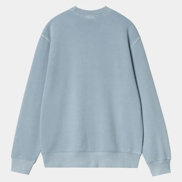 Carhartt WIP Duster Script Sweat Misty Sky Sale