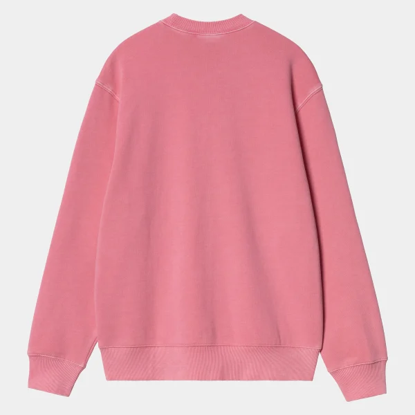 Carhartt WIP Duster Script Sweat Charm Pink Clearance