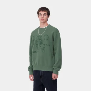 Carhartt WIP Flying Ducks Sweat Duck Green Fashion