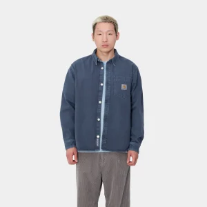 Carhartt WIP George Shirt Jac Air Force Blue Hot