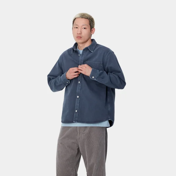 Carhartt WIP George Shirt Jac Air Force Blue Hot