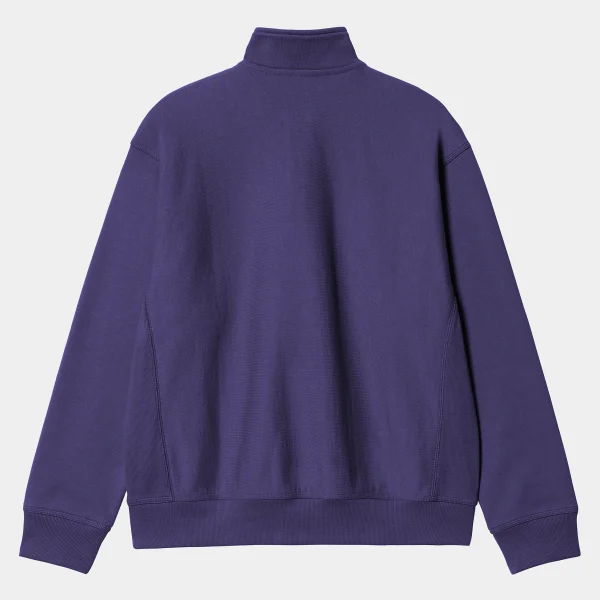 Carhartt WIP Half Zip American Script Sweatshirt Aura Best