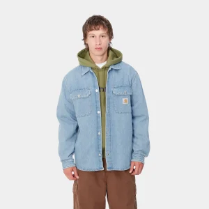 Carhartt WIP Harvey Shirt Jac Blue Cheap