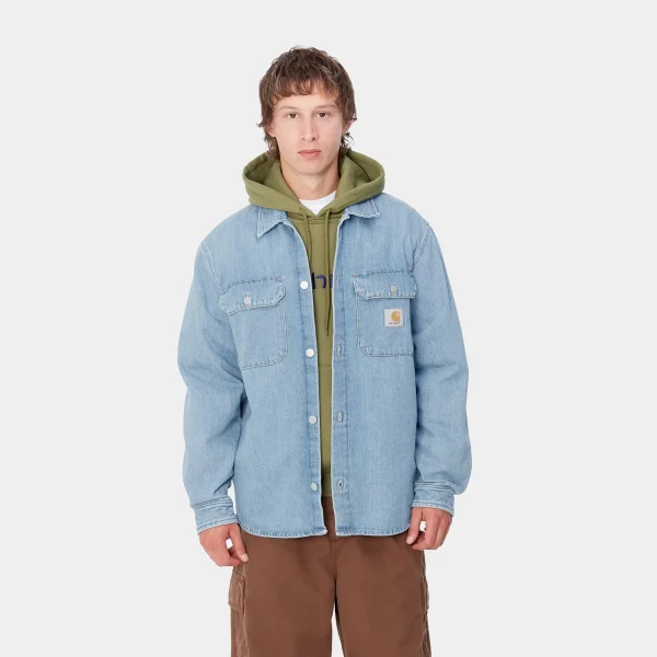 Carhartt WIP Harvey Shirt Jac Blue Cheap