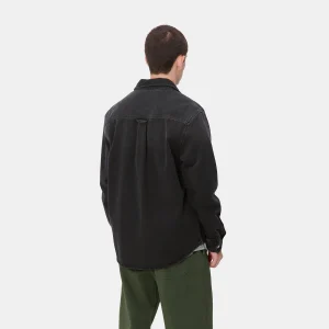 Carhartt WIP Harvey Shirt Jac Black Flash Sale