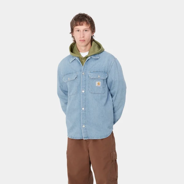 Carhartt WIP Harvey Shirt Jac Blue Cheap