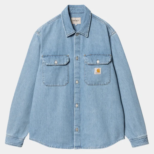 Carhartt WIP Harvey Shirt Jac Blue Cheap