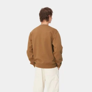 Carhartt WIP Heart Train Pocket Sweat Hamilton Brown Outlet