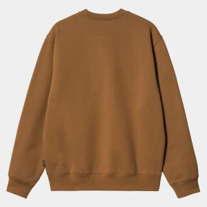 Carhartt WIP Heart Train Pocket Sweat Hamilton Brown Outlet