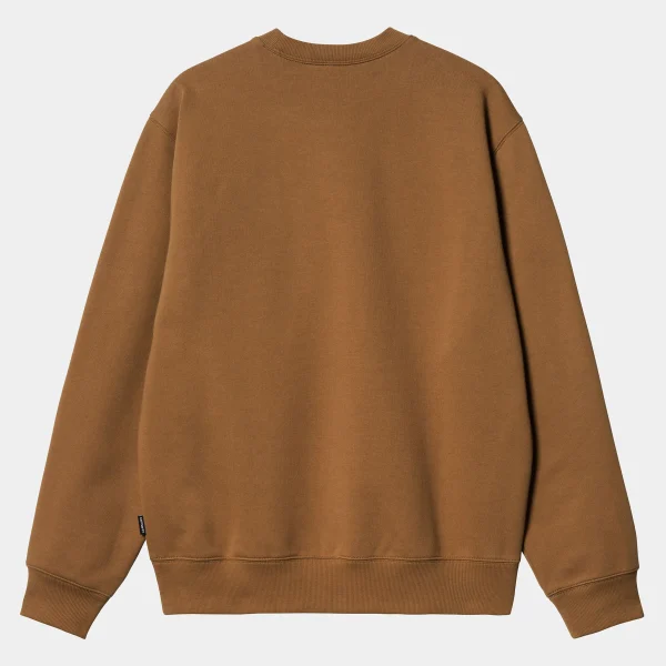 Carhartt WIP Heart Train Pocket Sweat Hamilton Brown Outlet