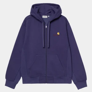 Carhartt WIP Hooded American Script Jacket Aura Sale