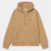 Carhartt WIP Hooded American Script Jacket Peanut New