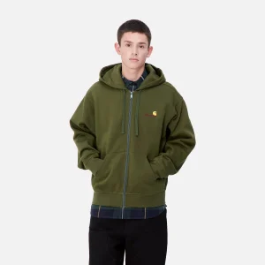 Carhartt WIP Hooded American Script Jacket Tarragon Cheap