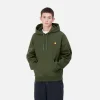 Carhartt WIP Hooded American Script Sweatshirt Tarragon Cheap