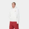 Carhartt WIP Hooded American Script Sweatshirt White Discount