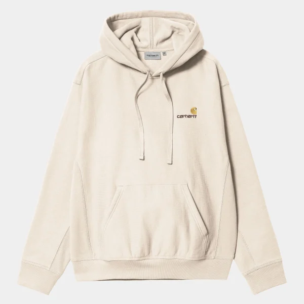 Carhartt WIP Hooded American Script Sweatshirt Moonbeam New