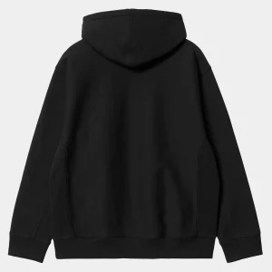 Carhartt WIP Hooded American Script Sweatshirt Black Flash Sale