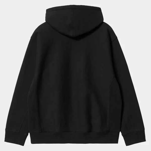 Carhartt WIP Hooded American Script Sweatshirt Black Flash Sale