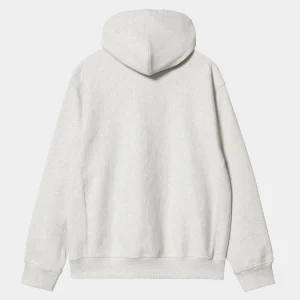 Carhartt WIP Hooded American Script Sweatshirt Ash Heather Outlet