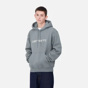 Carhartt WIP Hooded Carhartt Sweatshirt Dove Grey / Wax Cheap