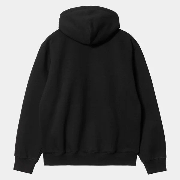 Carhartt WIP Hooded Carhartt Sweatshirt Black / White Hot