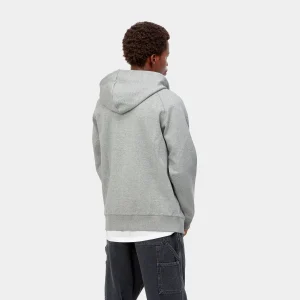 Carhartt WIP Hooded Chase Jacket Grey Heather / Gold Cheap