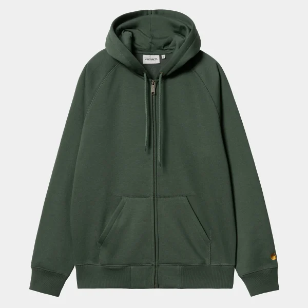 Carhartt WIP Hooded Chase Jacket Sycamore Tree / Gold Fashion