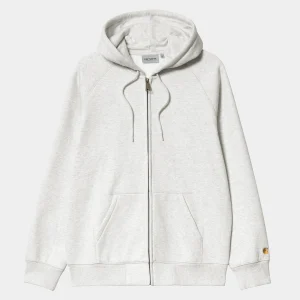 Carhartt WIP Hooded Chase Jacket Ash Heather / Gold Sale