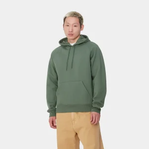 Carhartt WIP Hooded Chase Sweatshirt Duck Green / Gold Best