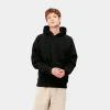 Carhartt WIP Hooded Chase Sweatshirt Black / Gold Best