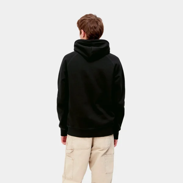 Carhartt WIP Hooded Chase Sweatshirt Black / Gold Best