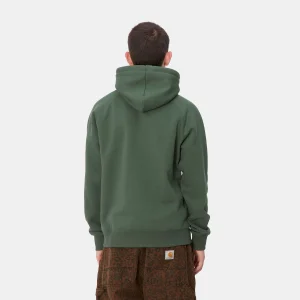 Carhartt WIP Hooded Chase Sweatshirt Sycamore Tree / Gold Discount