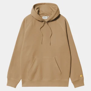 Carhartt WIP Hooded Chase Sweatshirt Peanut / Gold Outlet