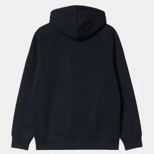 Carhartt WIP Hooded Chase Sweatshirt Dark Navy / Gold Cheap